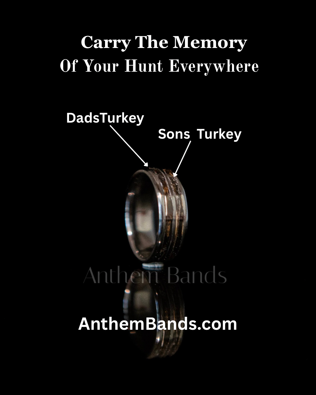 Custom Turkey Feather Ring